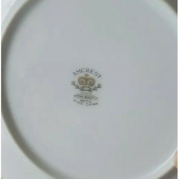 AMCREST JAPAN PINK BEAUTY Meito Fine China Dessert Plate 6.5" diameter - Picture 7 of 7